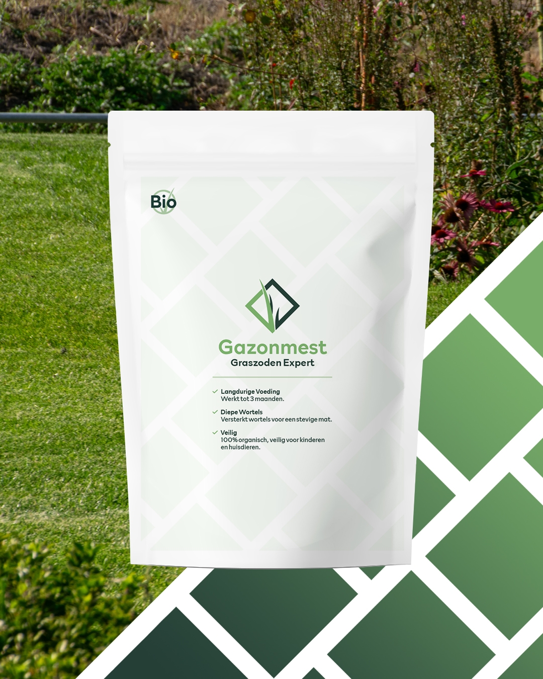 Graszoden Expert Gazonmest NPK 12-5-5 organische meststof